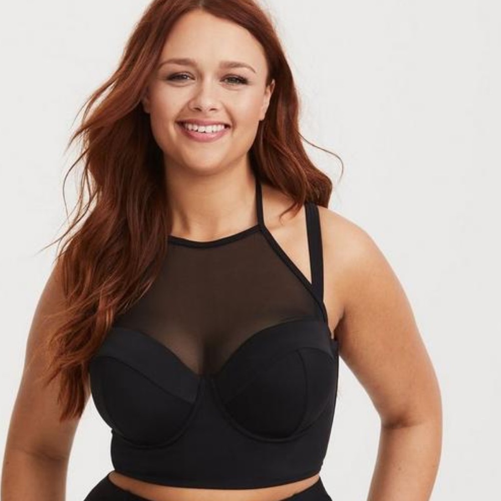 Torrid Underwire Push-Up High Neck Bikini Top